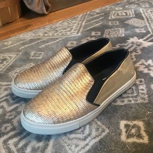 Gold Steve Madden Sneakers